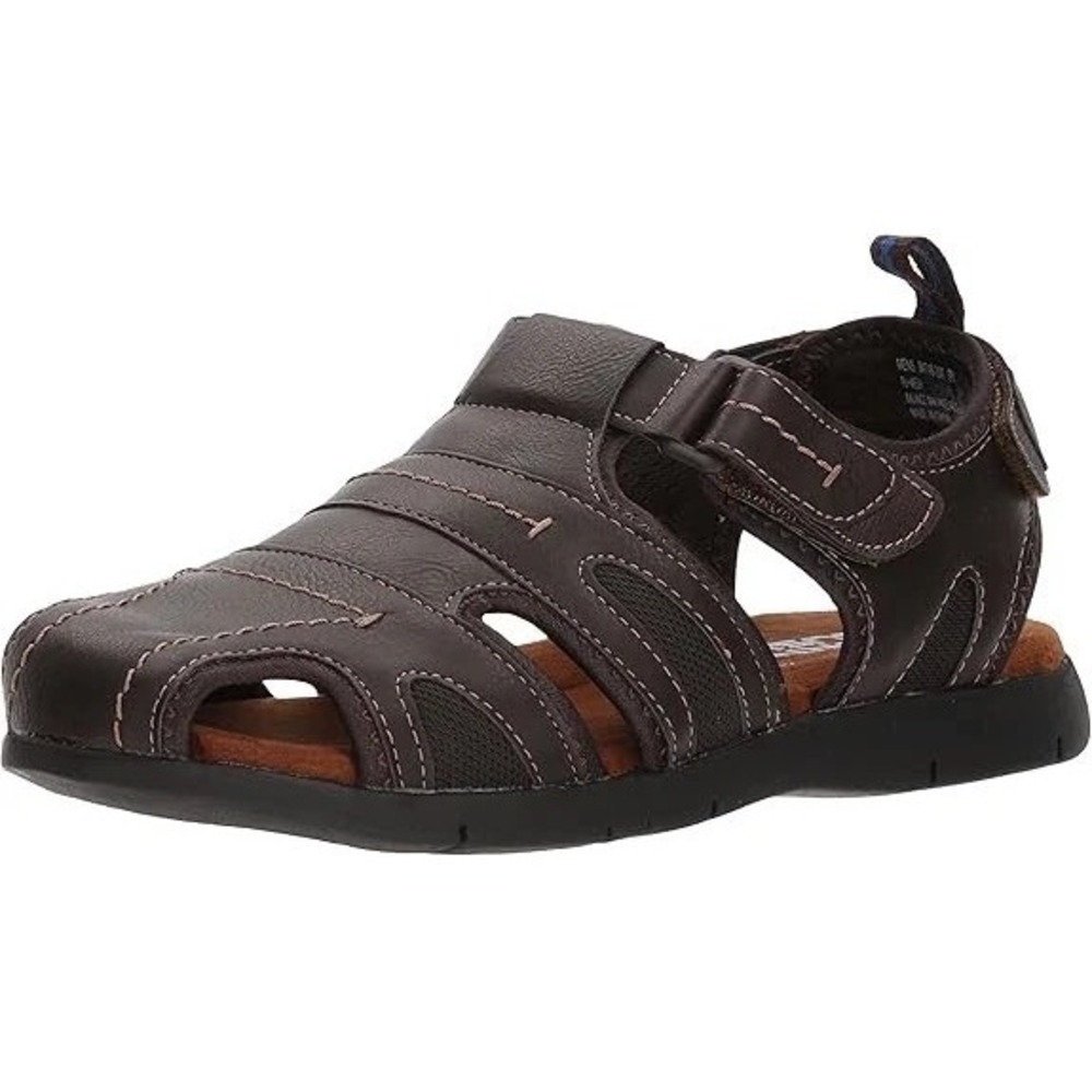 Nunn Bush Men's Rio‎ Grande Closed Toe Fisherman Sandal Brown 84748-200 Size: 8